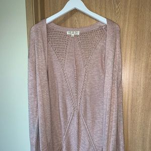 Pink Rose Open Sweater